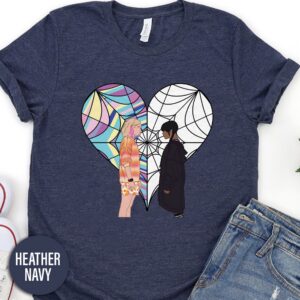 Wednesday Addams Enid Heart Valentines Day T Shirt