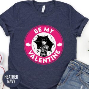 Wednesday Addams Be My Valentine Pink Valentines Day T Shirt