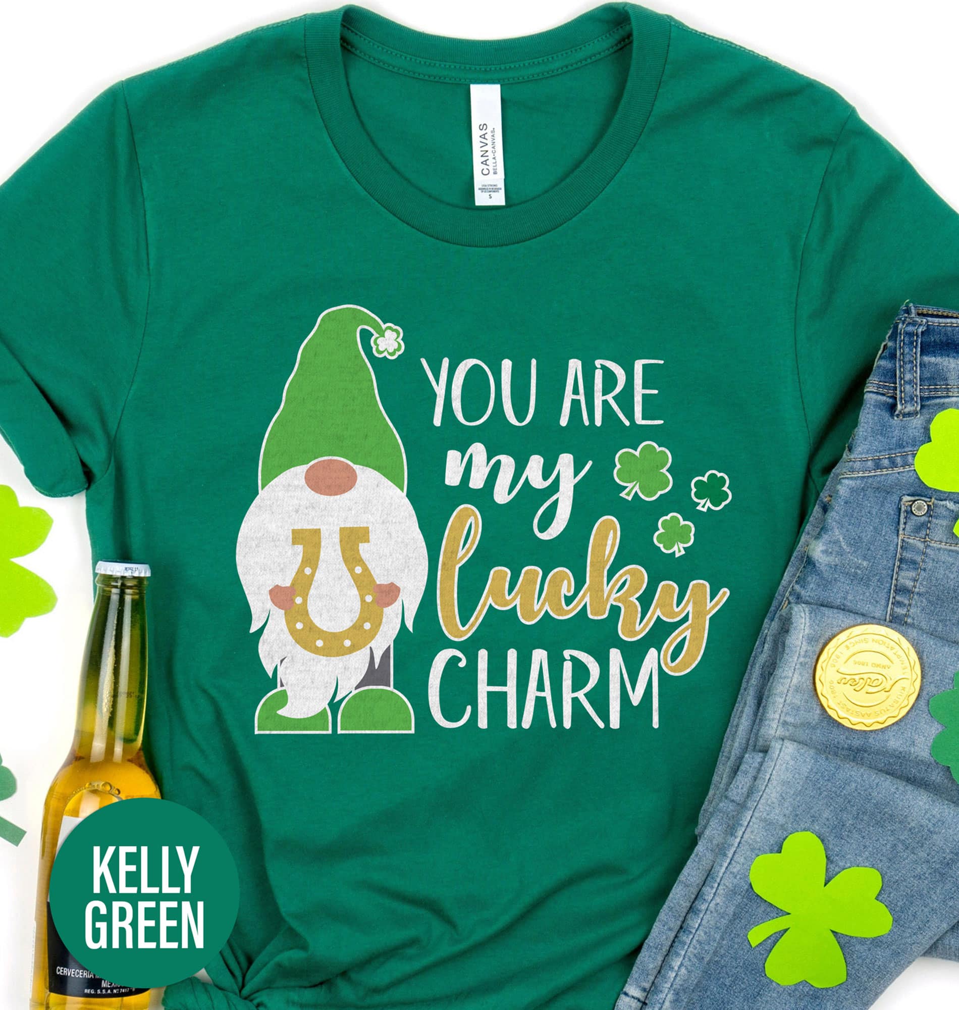 Lucky Charm Gnome St. Patrick's Day T Shirt