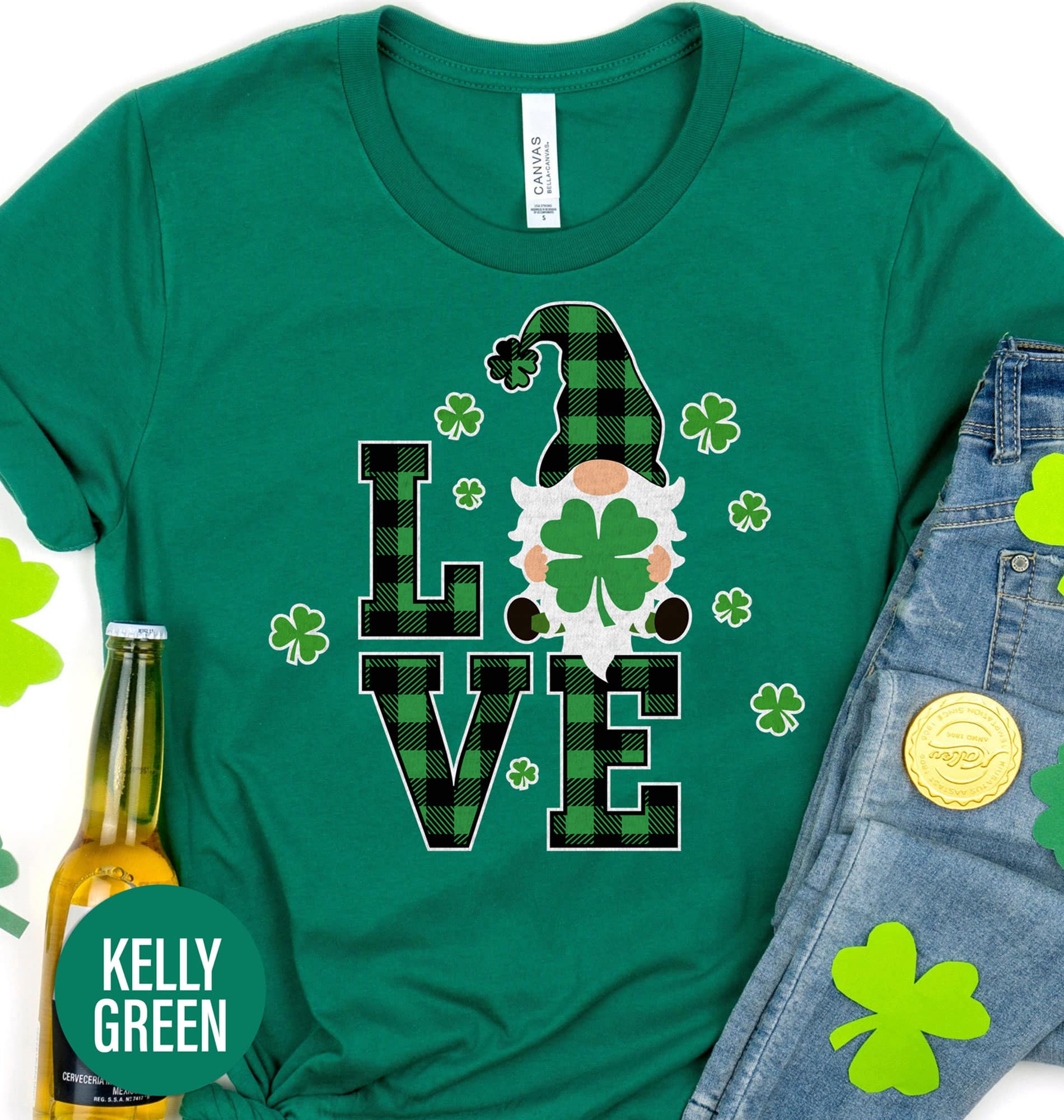 Love Gnome St. Patrick's Day T Shirt
