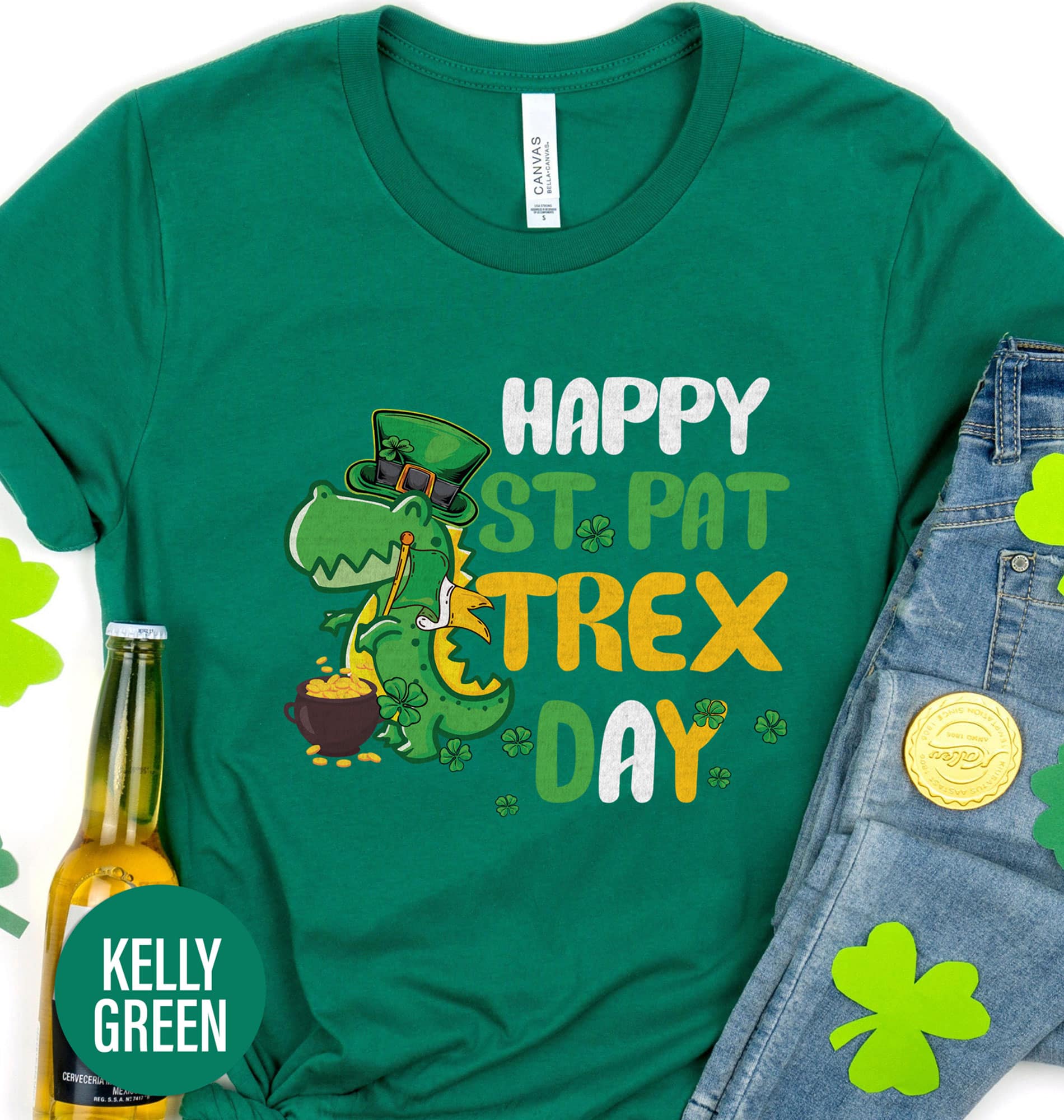 Saint Pat-rex Day St. Patrick's Day T Shirt