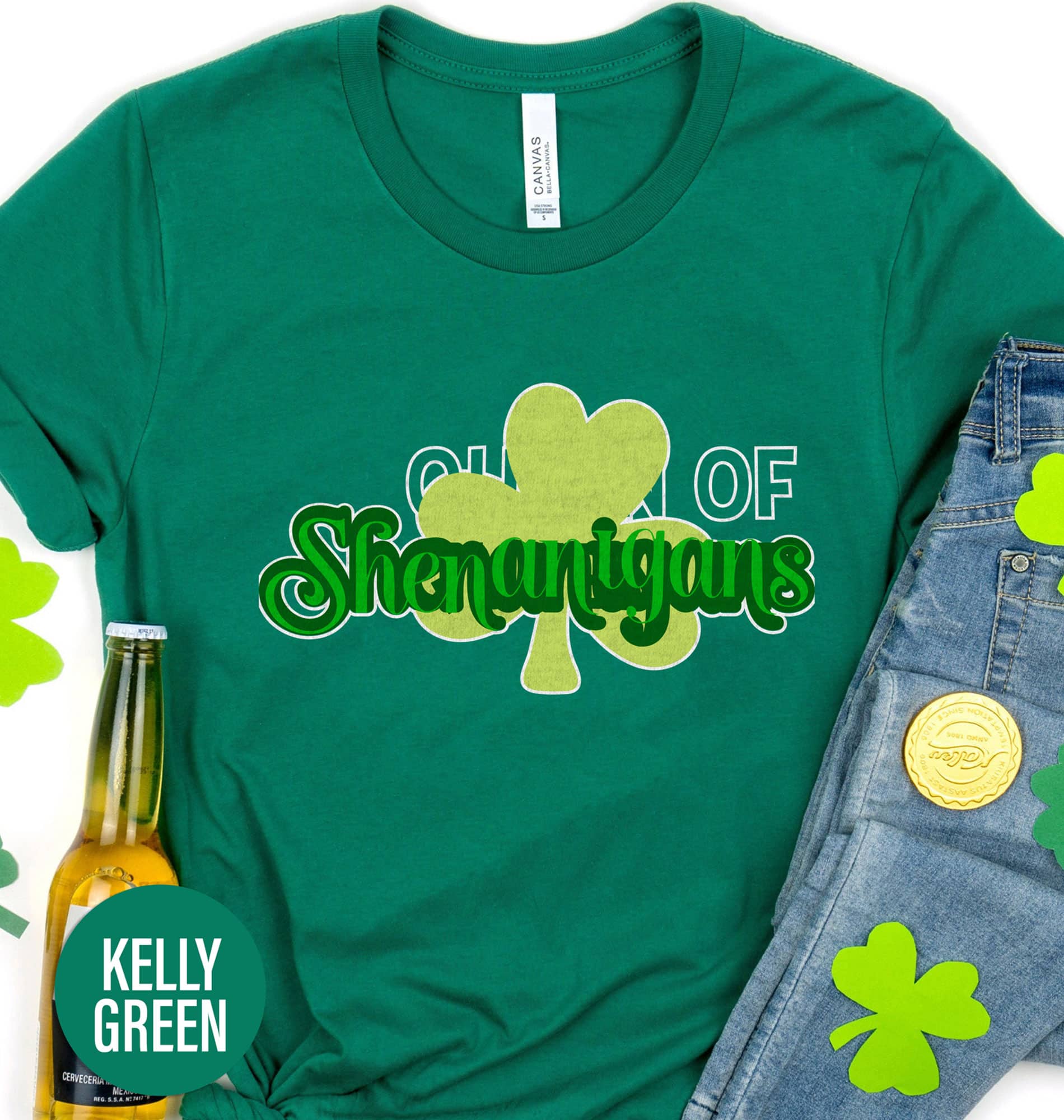 Queen Of Shenanigans St. Patrick's Day T Shirt