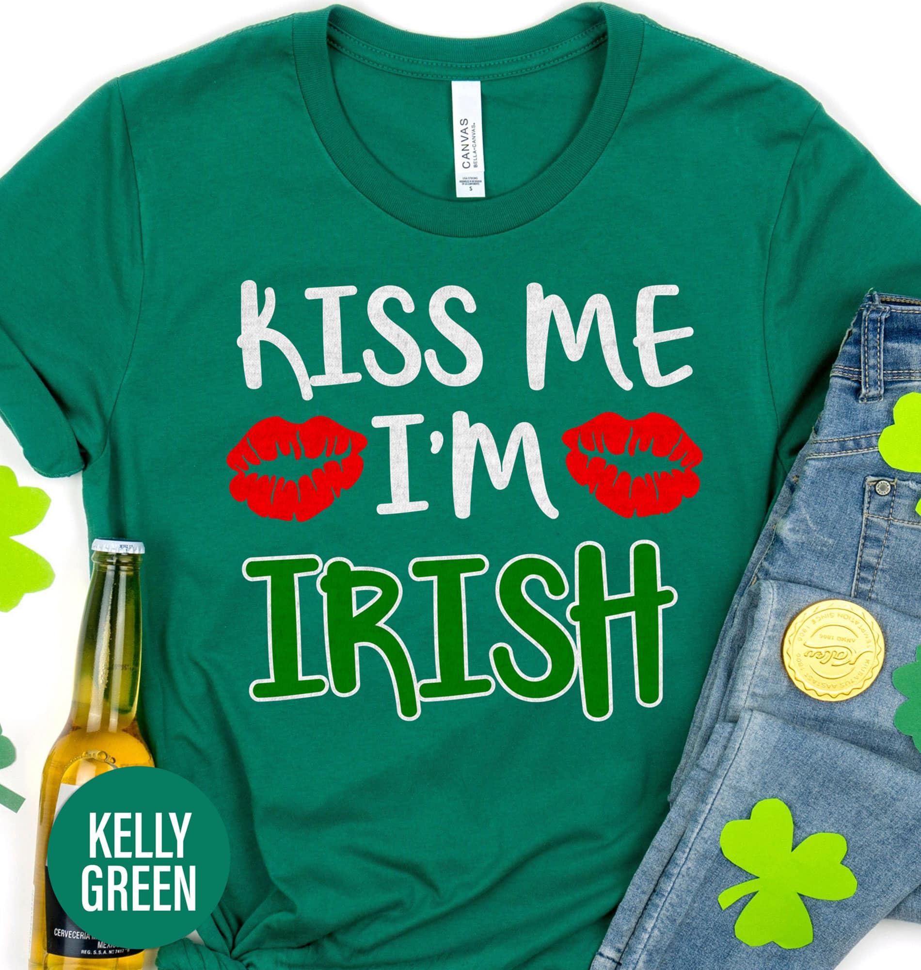 Kiss Me Irish St. Patrick's Day T Shirt