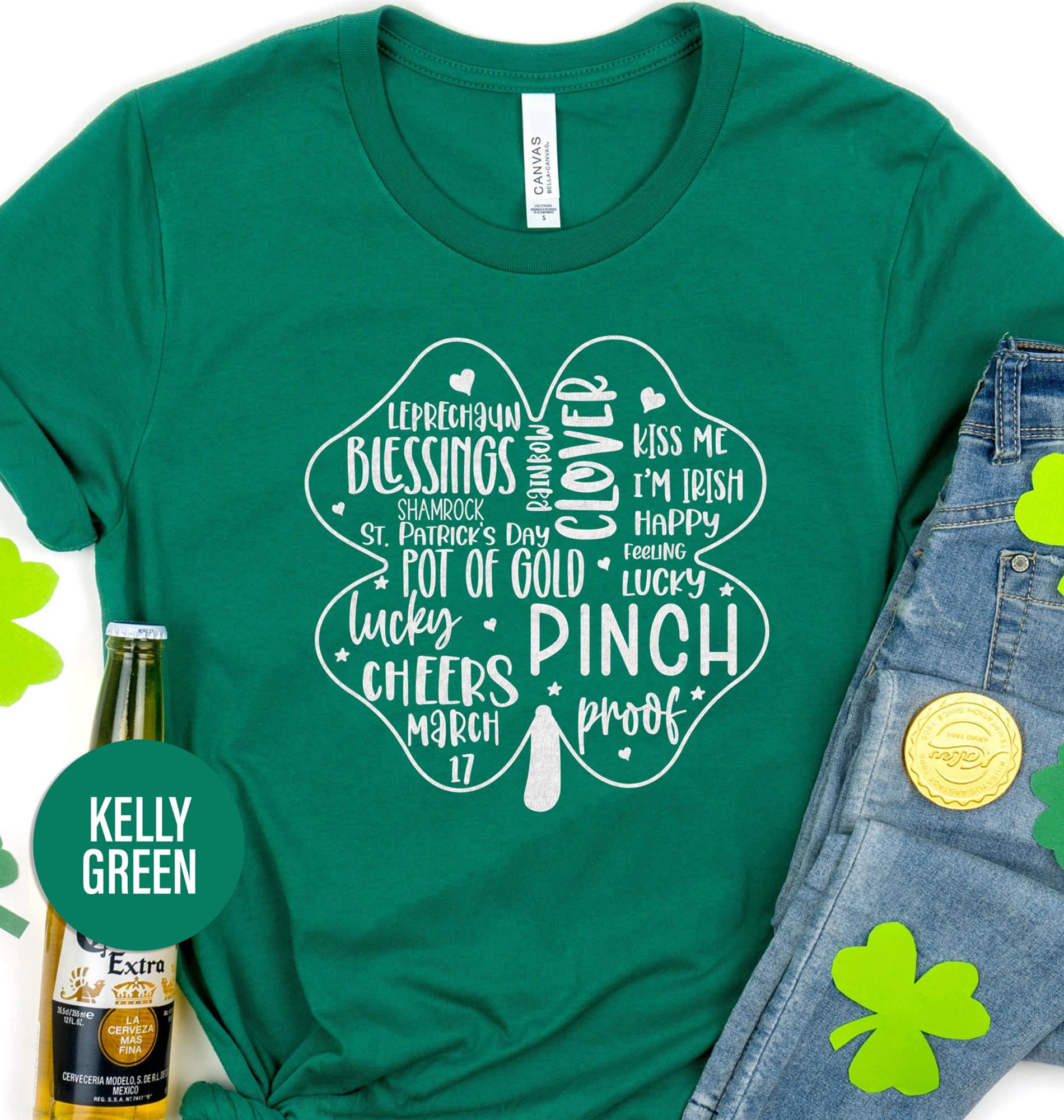 Leprechuan Blessings Clover Tee St. Patrick's Day T Shirt