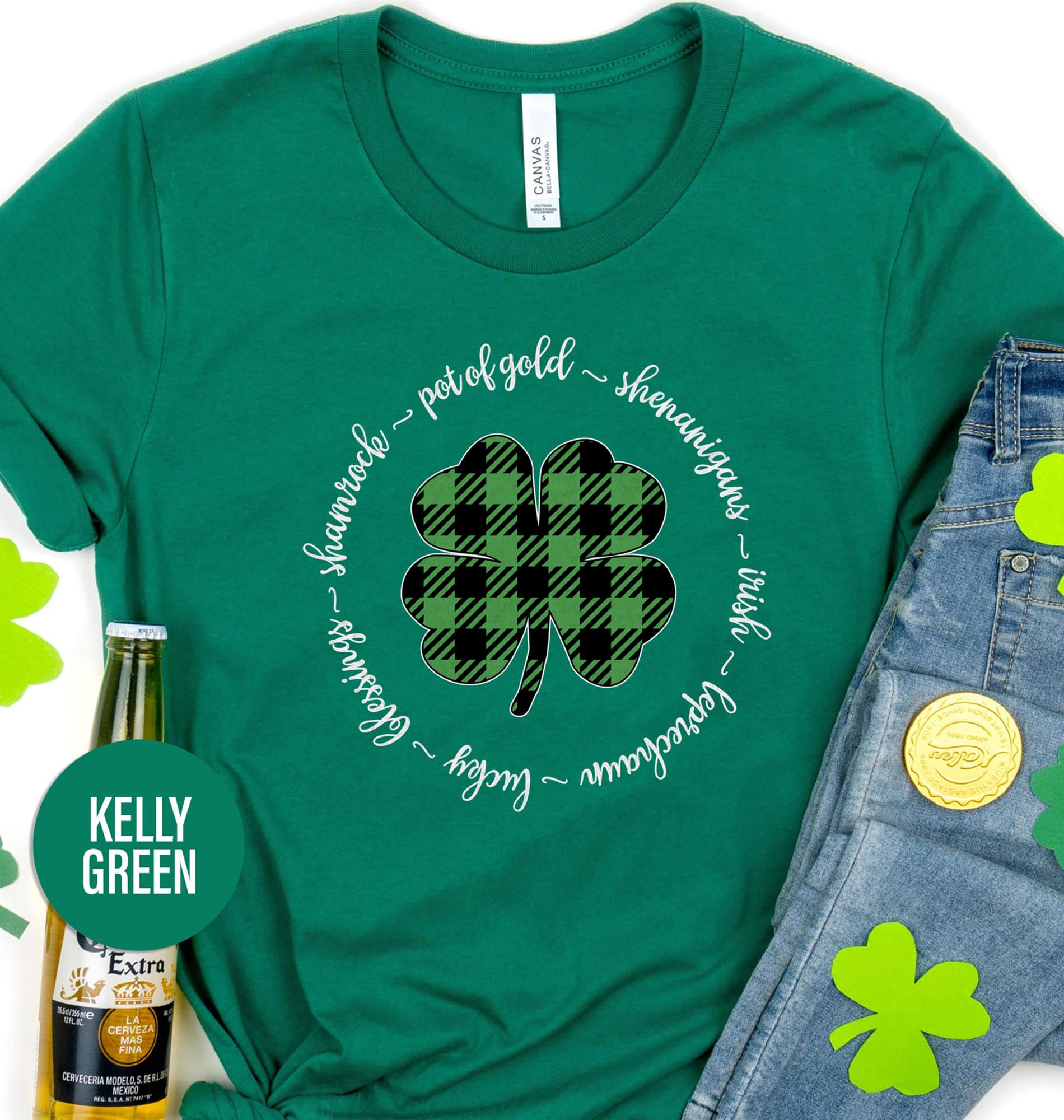 st patrick's day plaid shirt