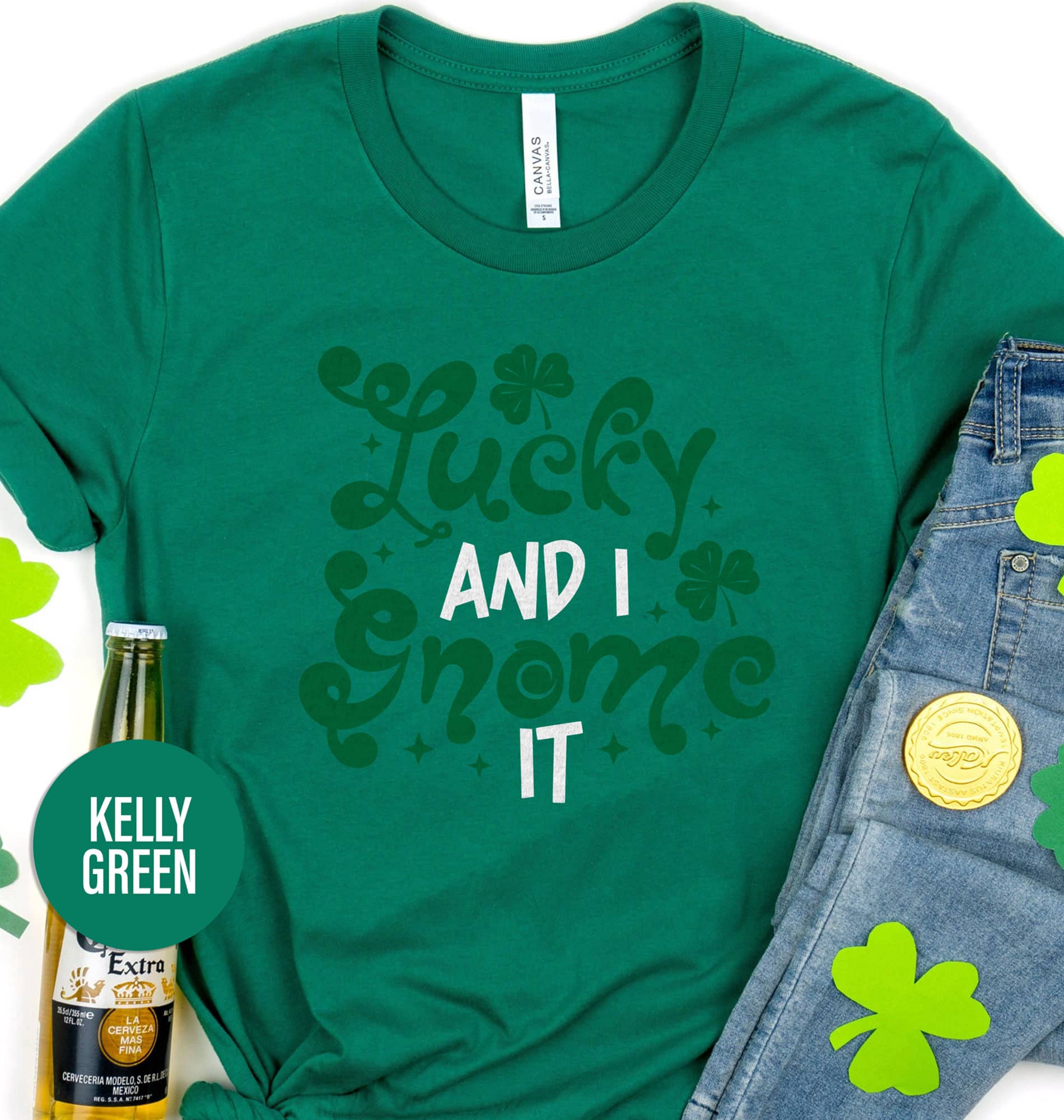 Lucky And I Gnome It T- St. Patrick's Day T Shirt