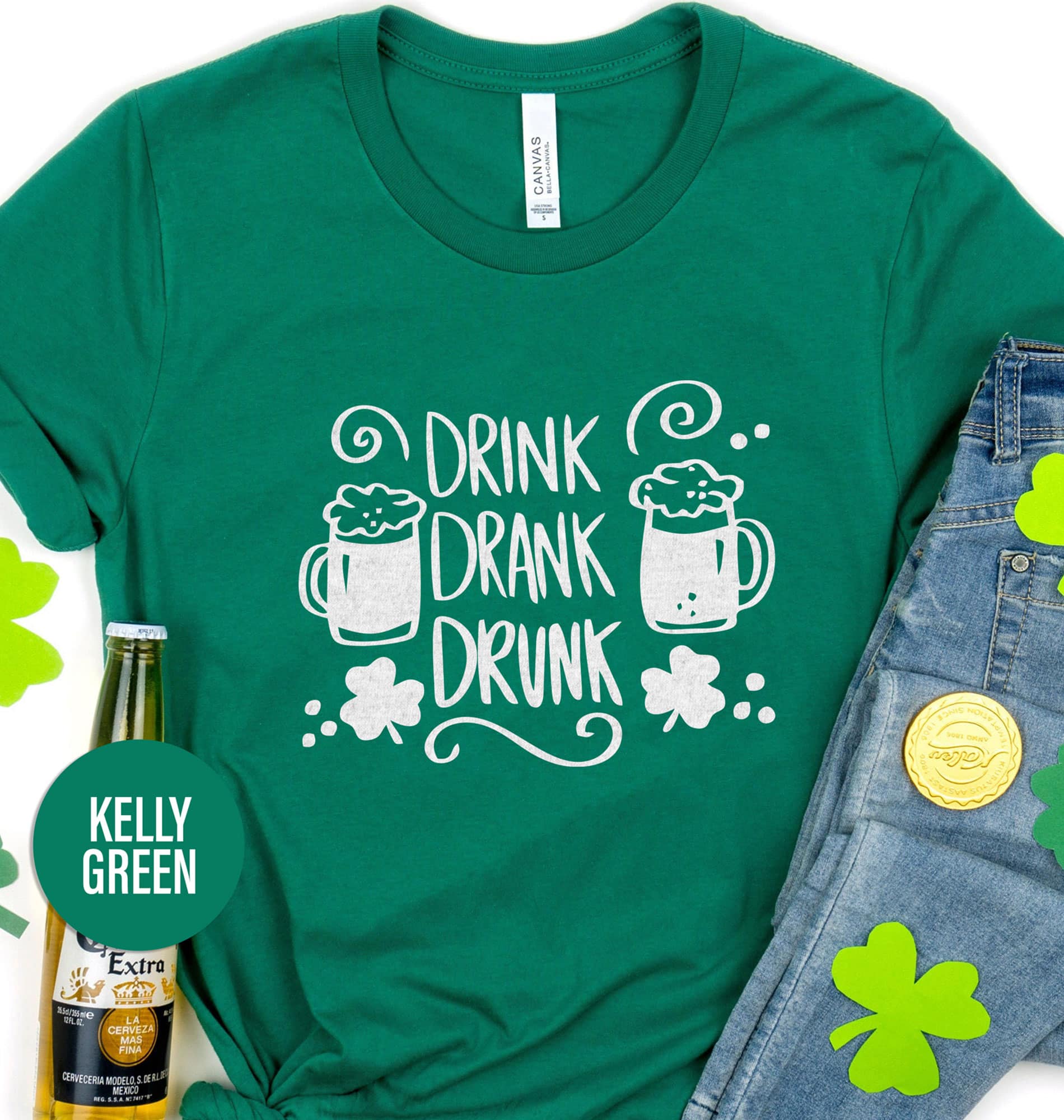 Drink Drank Drunk St. Patrick's Day T Shirt