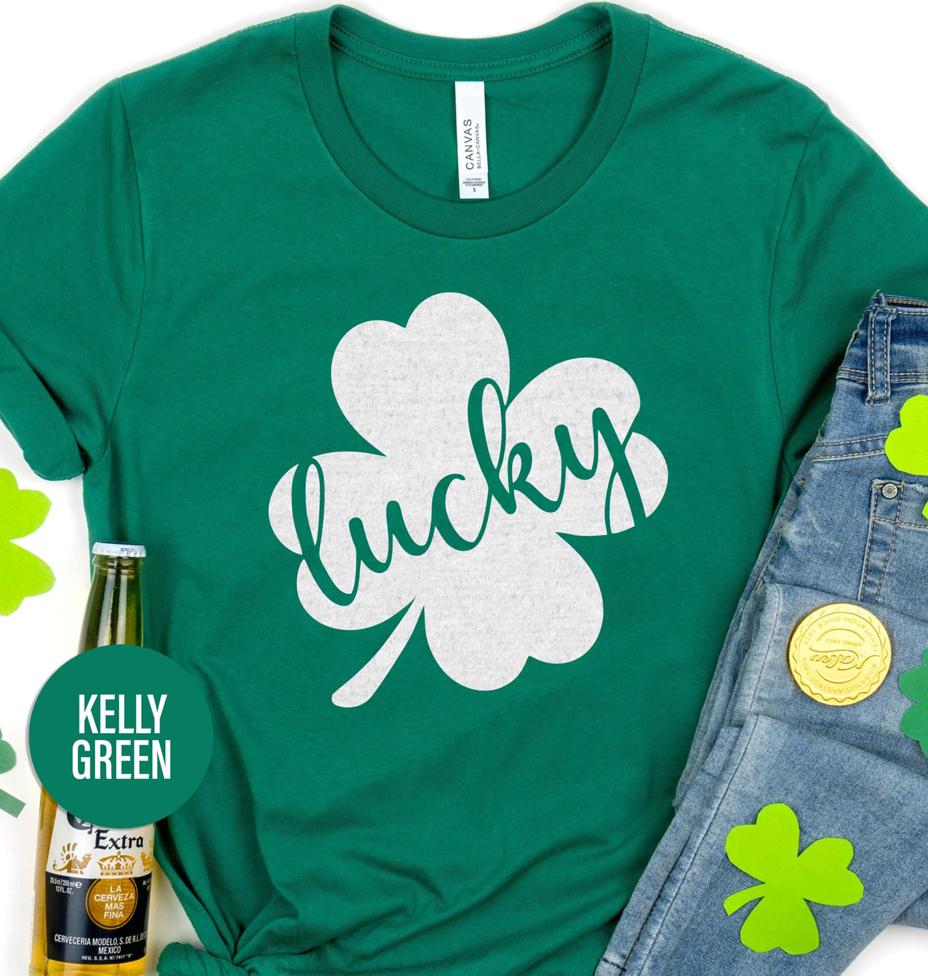 Lucky Clover T- St. Patrick's Day T Shirt
