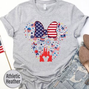 Minnie Patriotic Castle T-shirt
