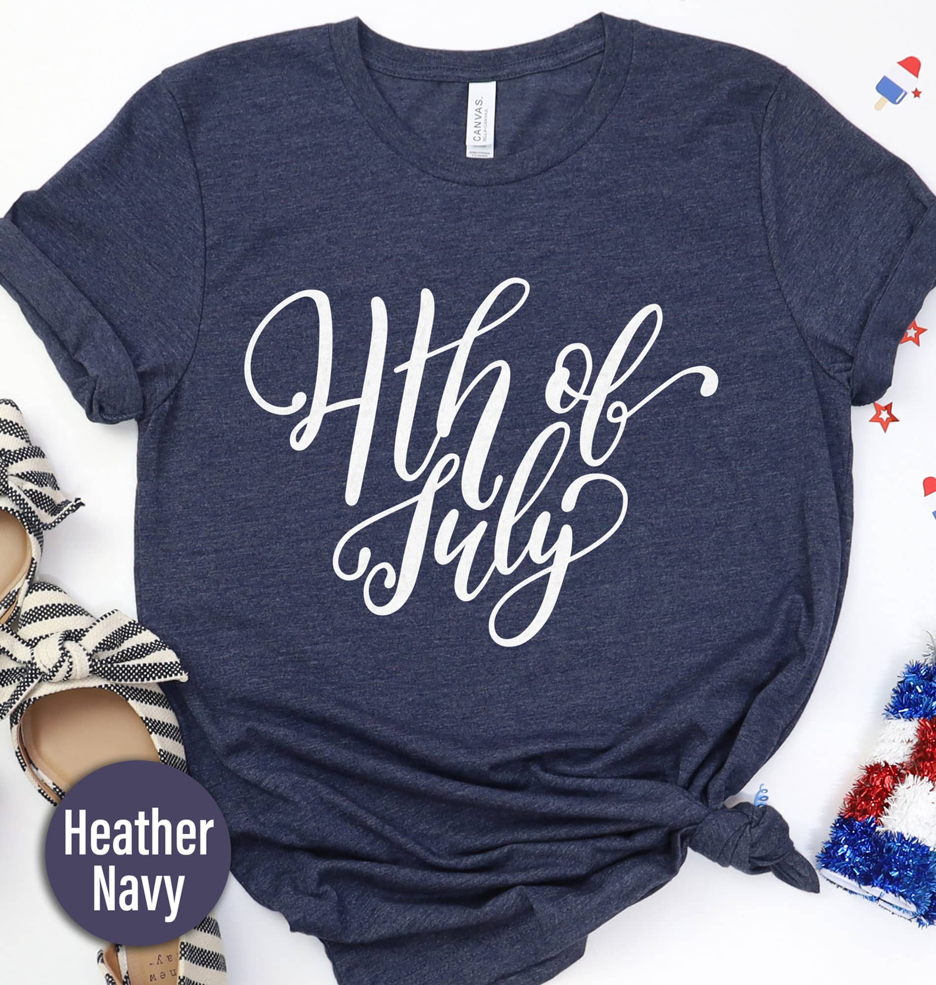 4th Of July Script T-shirt