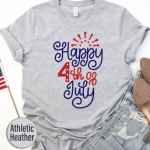 Firework Happy Fourth Of July T-shirt