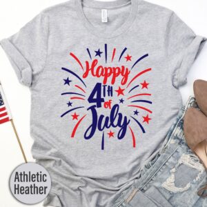 Firework Happy 4th Of July T-shirt