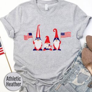 Patrioticc Gnomes With Flags T-shirt