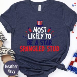 Most Likey To Be A Star Spangeld Stud T Shirt