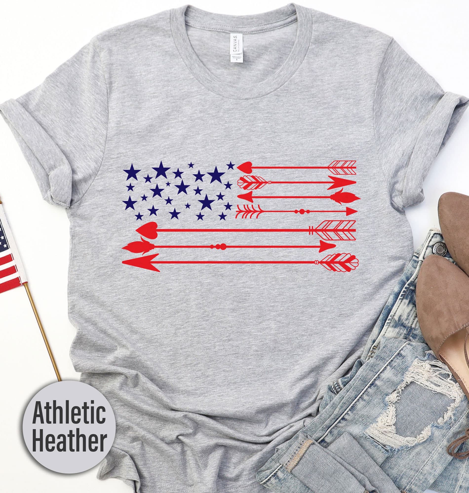 Stars And Arrows Flag T-shirt