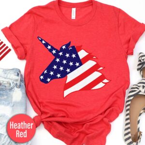 Anerican Flag Unicorn T-shirt