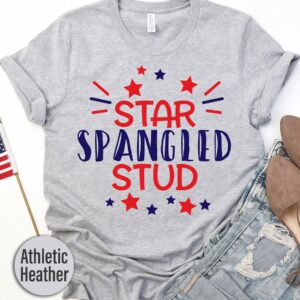 Star Spangled Stud Stripes T-shirt