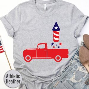 Patriotic Firework Truck T-shirt