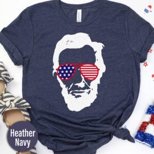 Lincoln Flag Sunglasses T-shirt