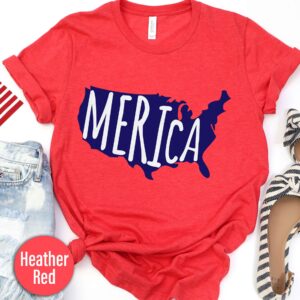 Merica 4th Of July T Shirt
