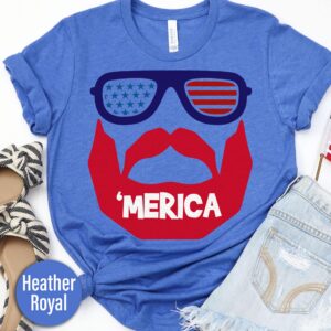 Merica Dad Beard T-shirt