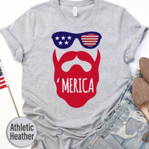 Merica Fancy Beard T-shirt