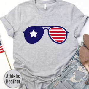 Merica Stars And Stripes Shades T-shirt