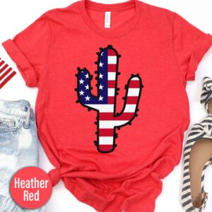 American Flag Cactus T-shirt