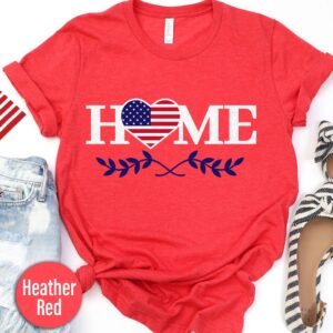 American Flag Home T-shirt