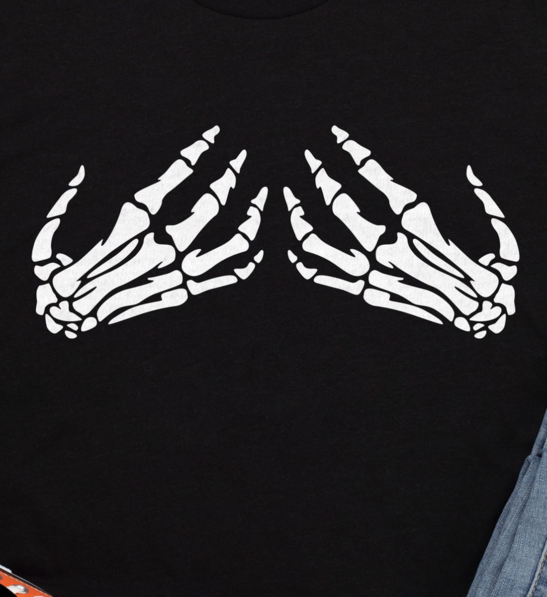 Skeleton Hands Holding Boobs T-Shirt