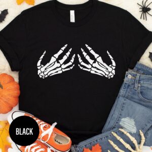 Skeleton Hands Halloween T Shirt