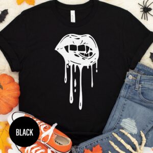 Sexy Vampire Lips Halloween T Shirt