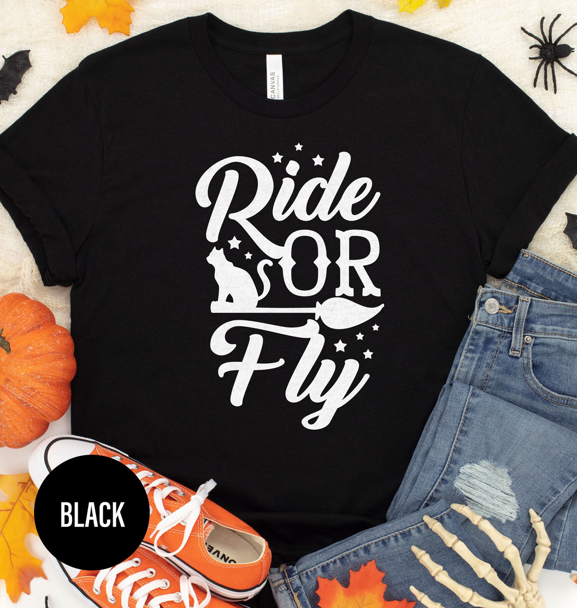 Ride Or Fly Halloween T Shirt