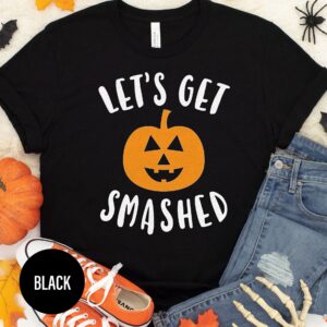 Let's Get Smashed Pumpkin Halloween T Shirt