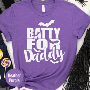 Batty For Daddy Halloween T Shirt