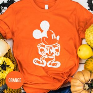 Mickey Skeleton Hallwoeen Halloween T Shirt