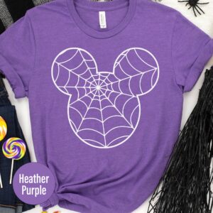 Mickey Spider Web Halloween T Shirt