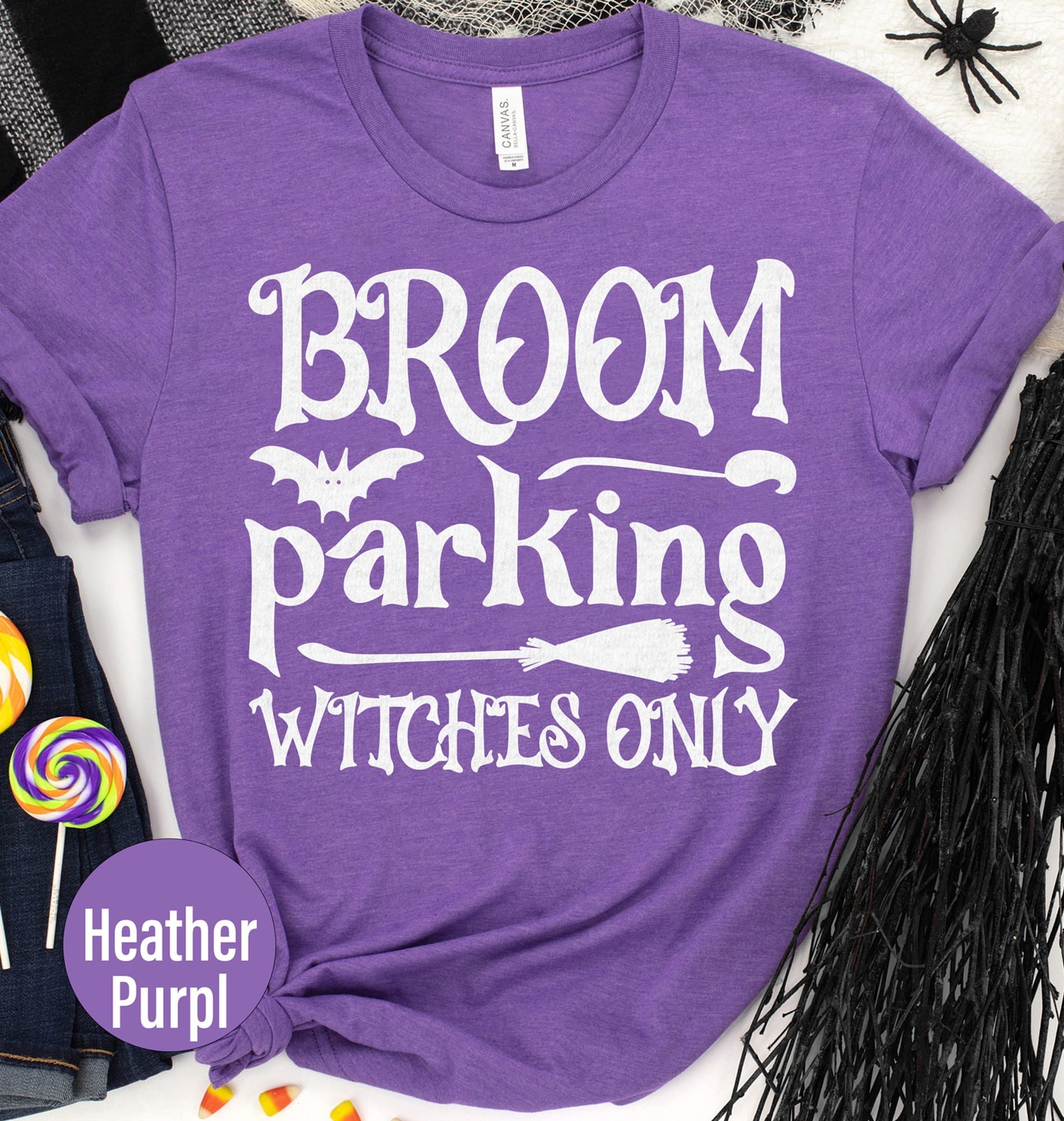 Broom Parking Witches Only Halloween T Shirt
