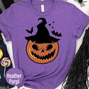 Scary Pumpkin Halloween T Shirt