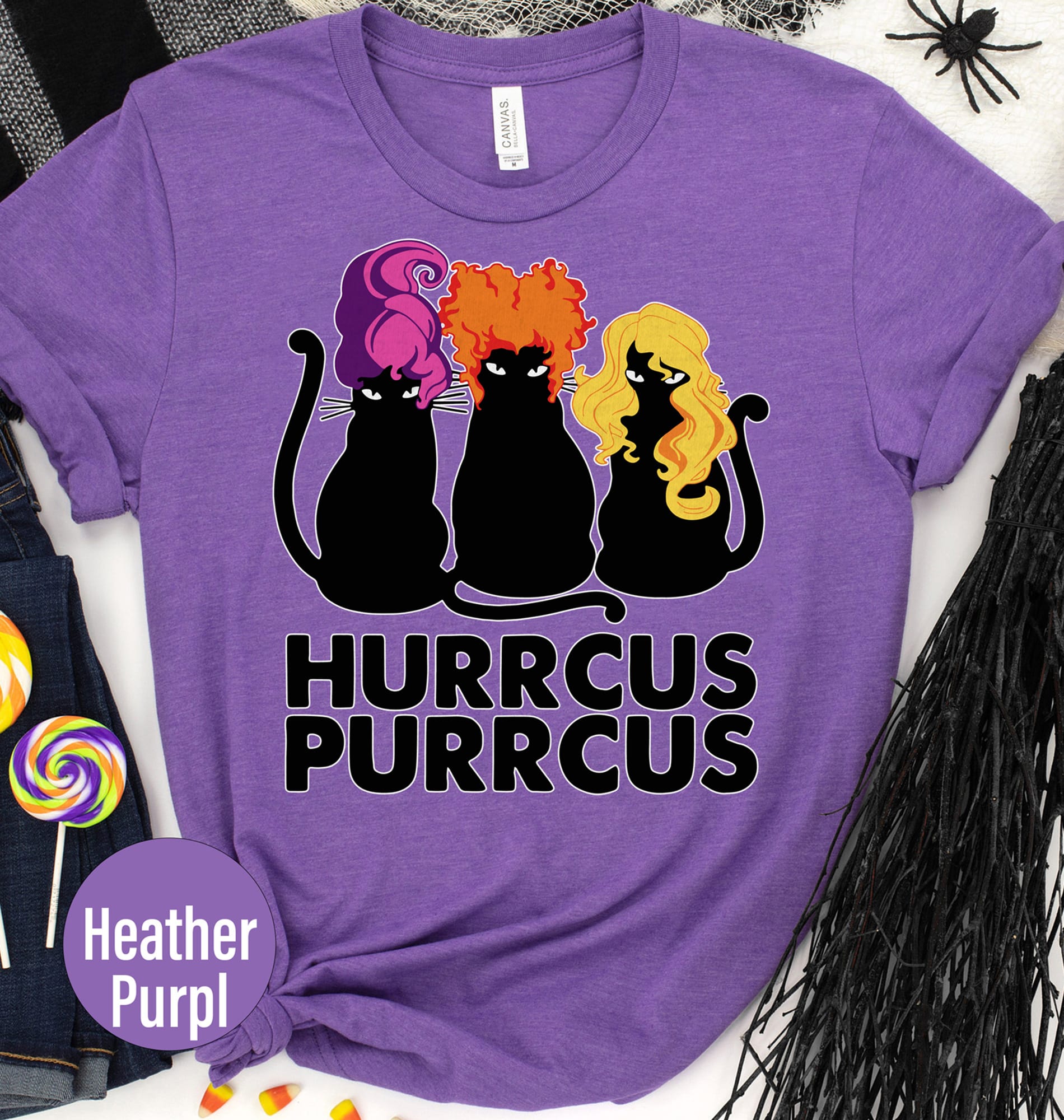 Hurrcus Purrcus Sanderson Sisters Halloween T Shirt