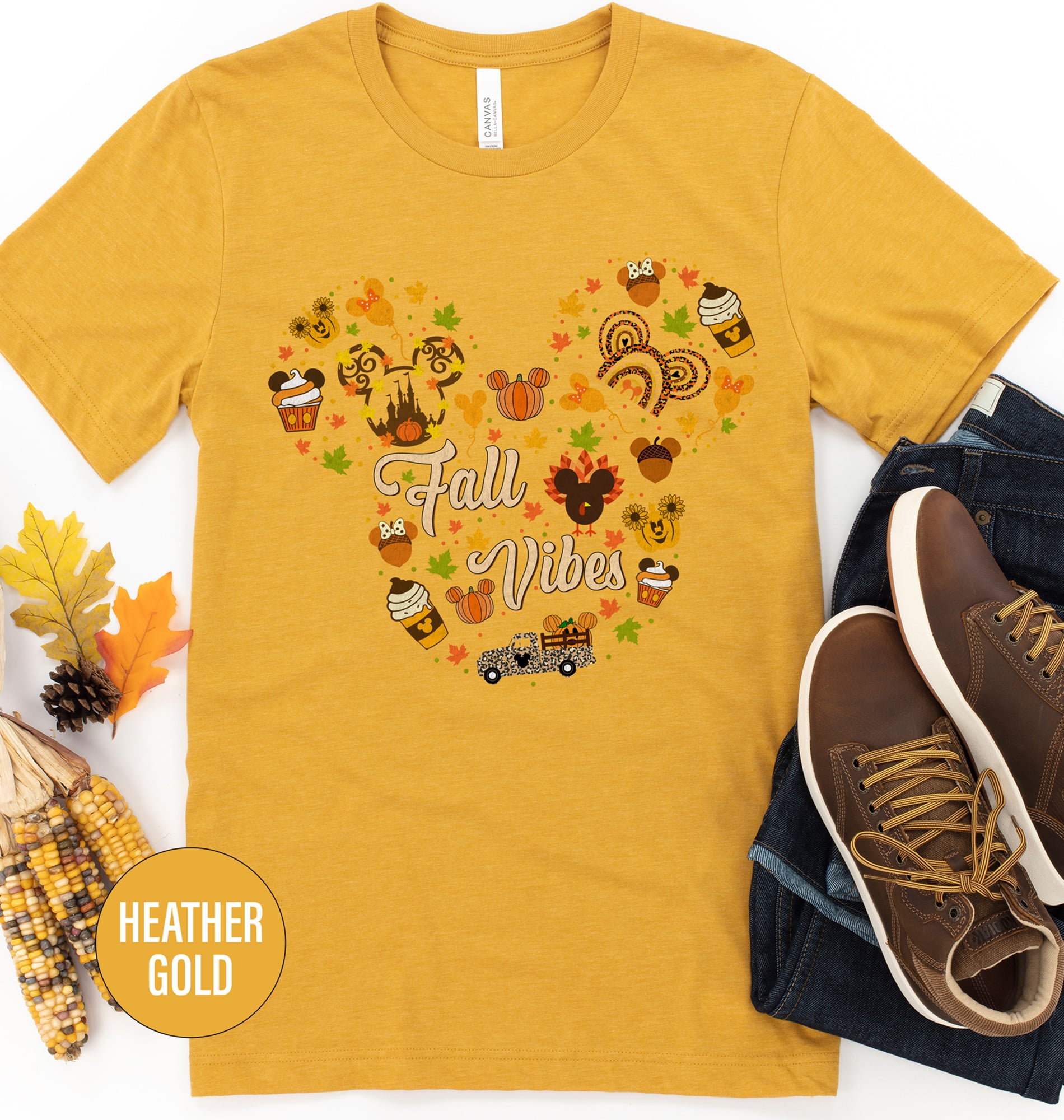 Disney Fall Vibes Tee - Autumn Magic From Holidayshirts