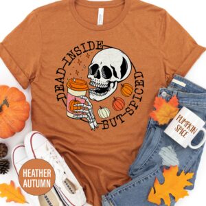 Spiced Humor Fall Tee - 'dead Inside' By Holidayshirts