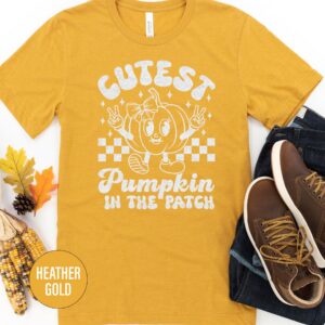 Adorable 'pumpkin In Patch' Holiday Tee