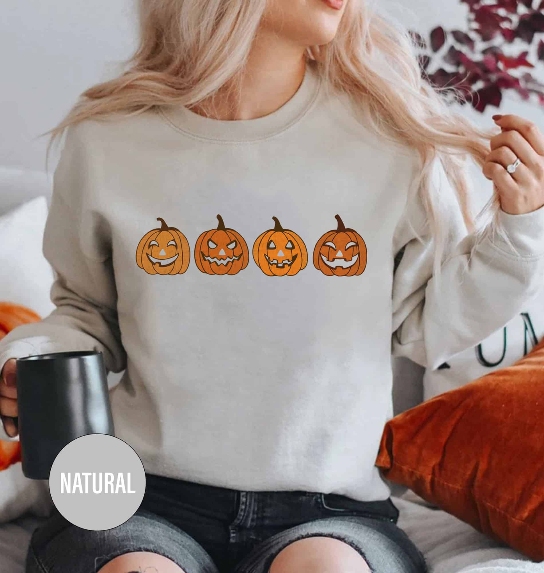 Autumn Pumpkin Jackolantern Tee - Holidayshirts