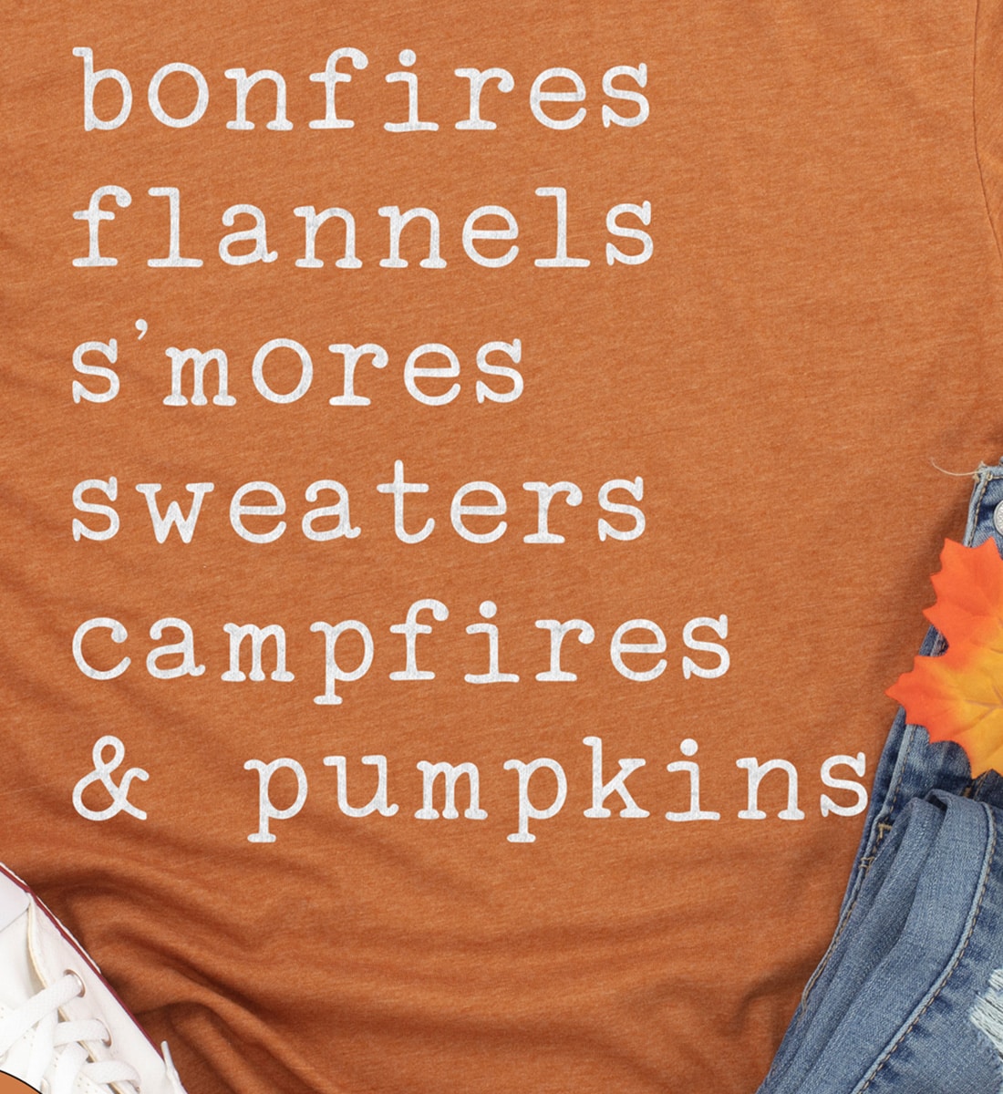 Holidayshirts Bonfire & Pumpkin Fall Tee
