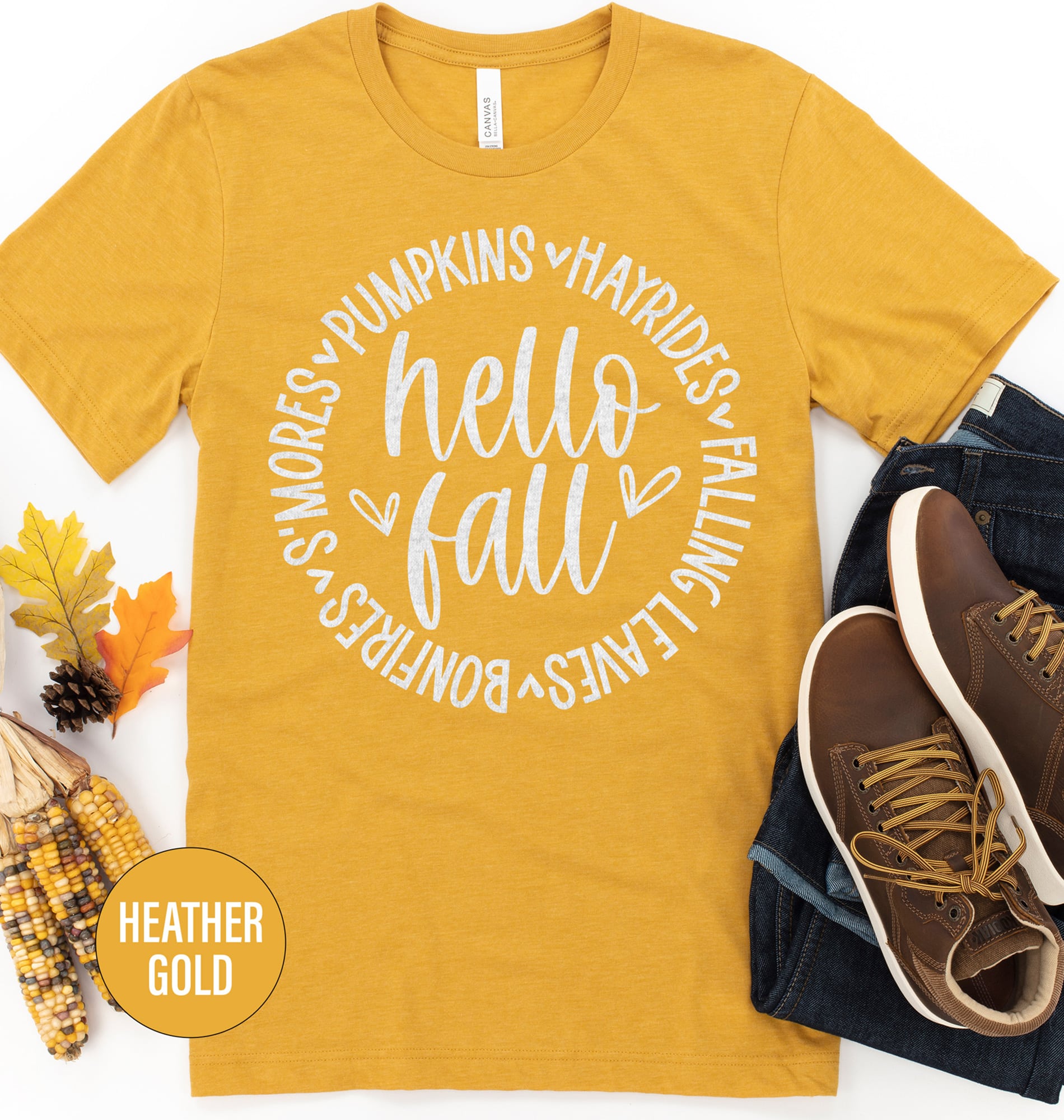 Autumn Embrace Hello Fall Tee From Holidayshirts