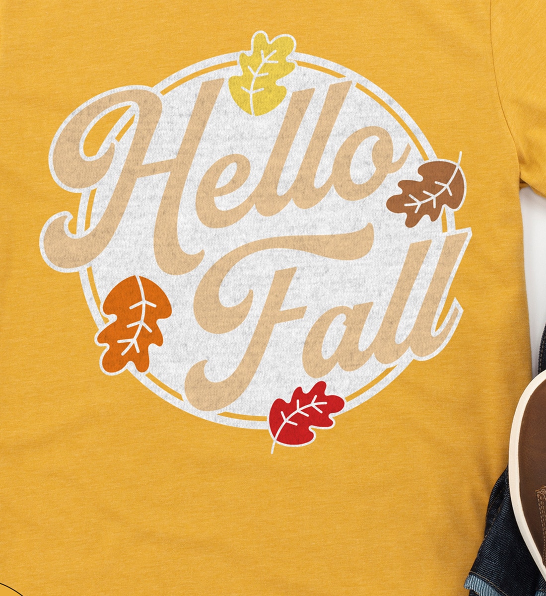 "hello Fall" Cozy Teacher Tee From Holidayshirts