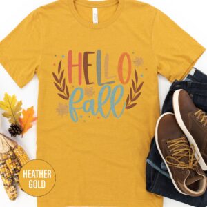 Cute Hello Fall Tee - Holidayshirts.com Exclusive