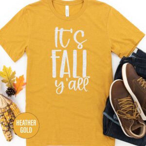 Autumn-ready 'it's Fall Y'all' Tee From Holidayshirts