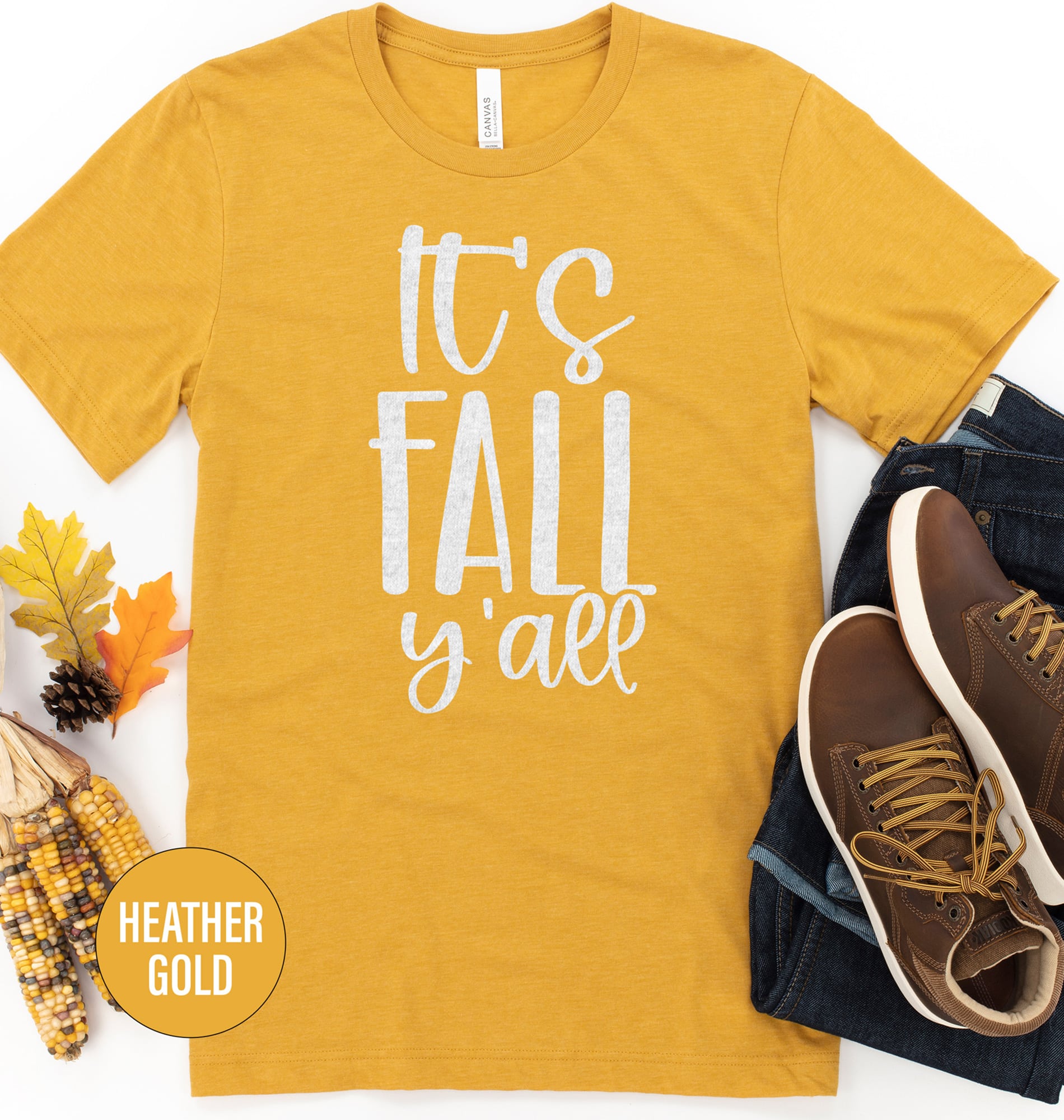 Autumn-ready 'it's Fall Y'all' Tee From Holidayshirts